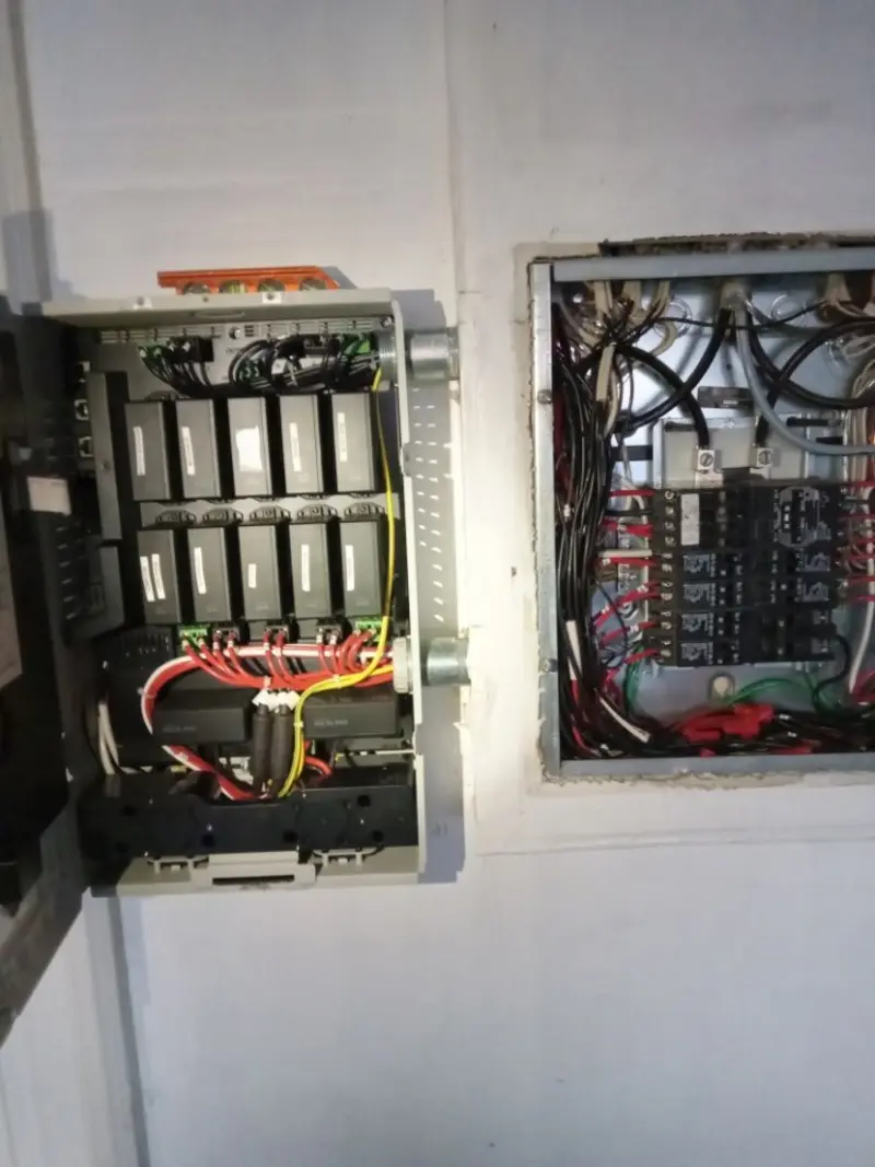 Electrical panel upgrade completed for Security Camera Wiring in Boiling Springs